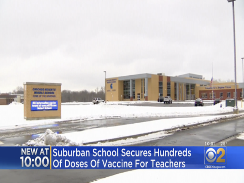 suburban school secures hundreds of doses of vaccine for teachers